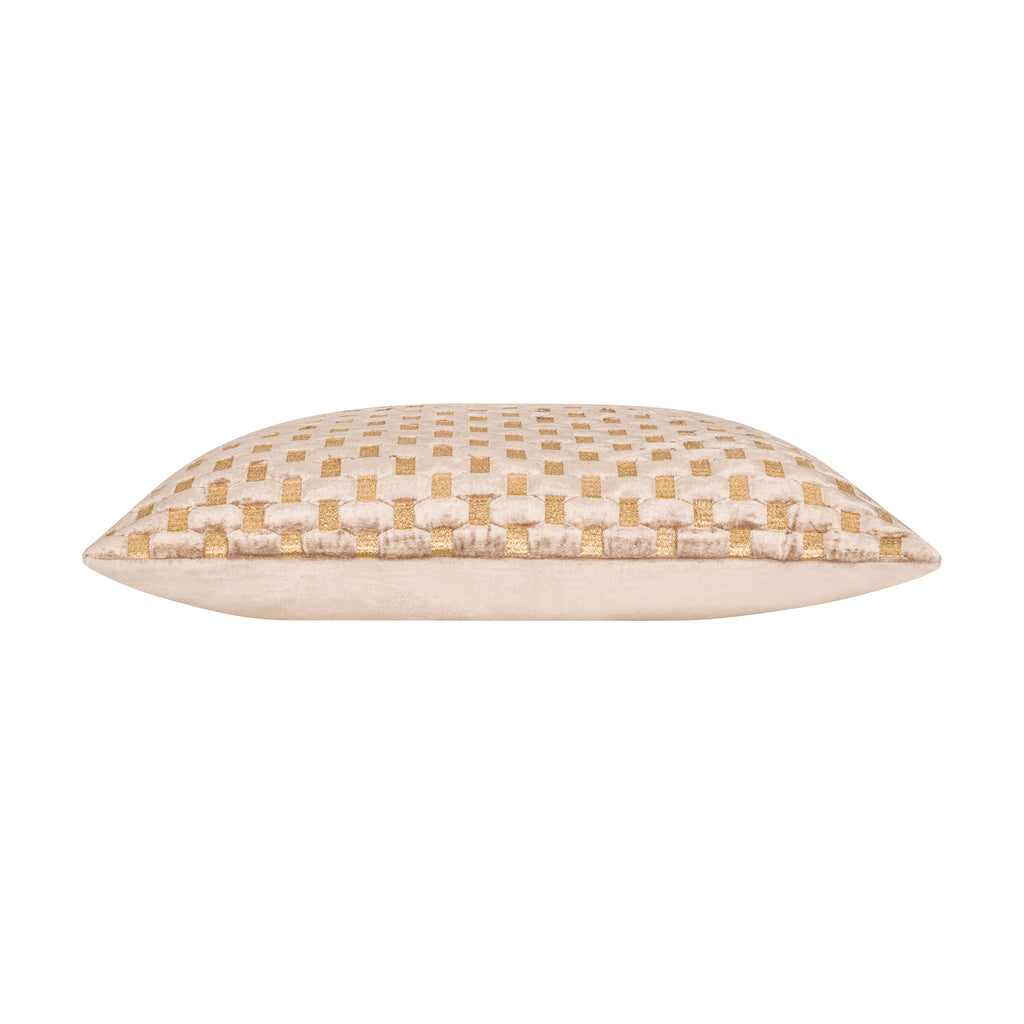 Verona Beige Gold Pillow
