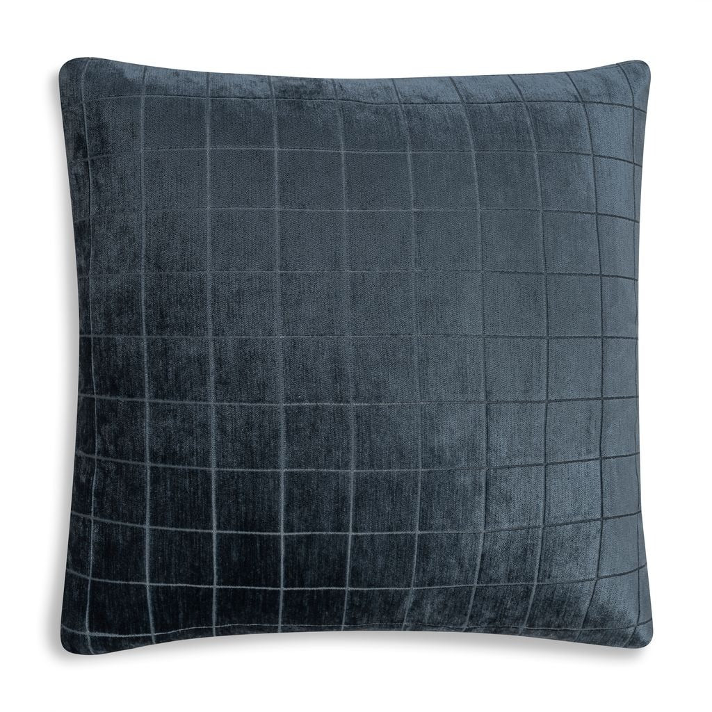 Terry Navy Plaid Pillow