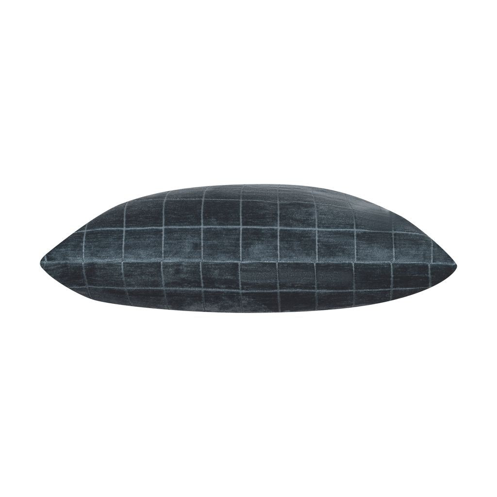 Terry Navy Plaid Pillow