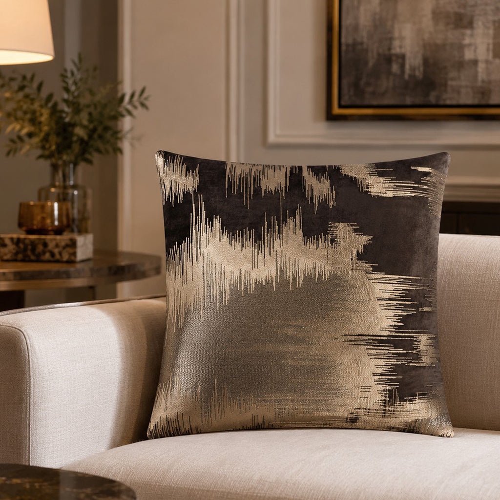 Zaha Metallic Thread Pillow