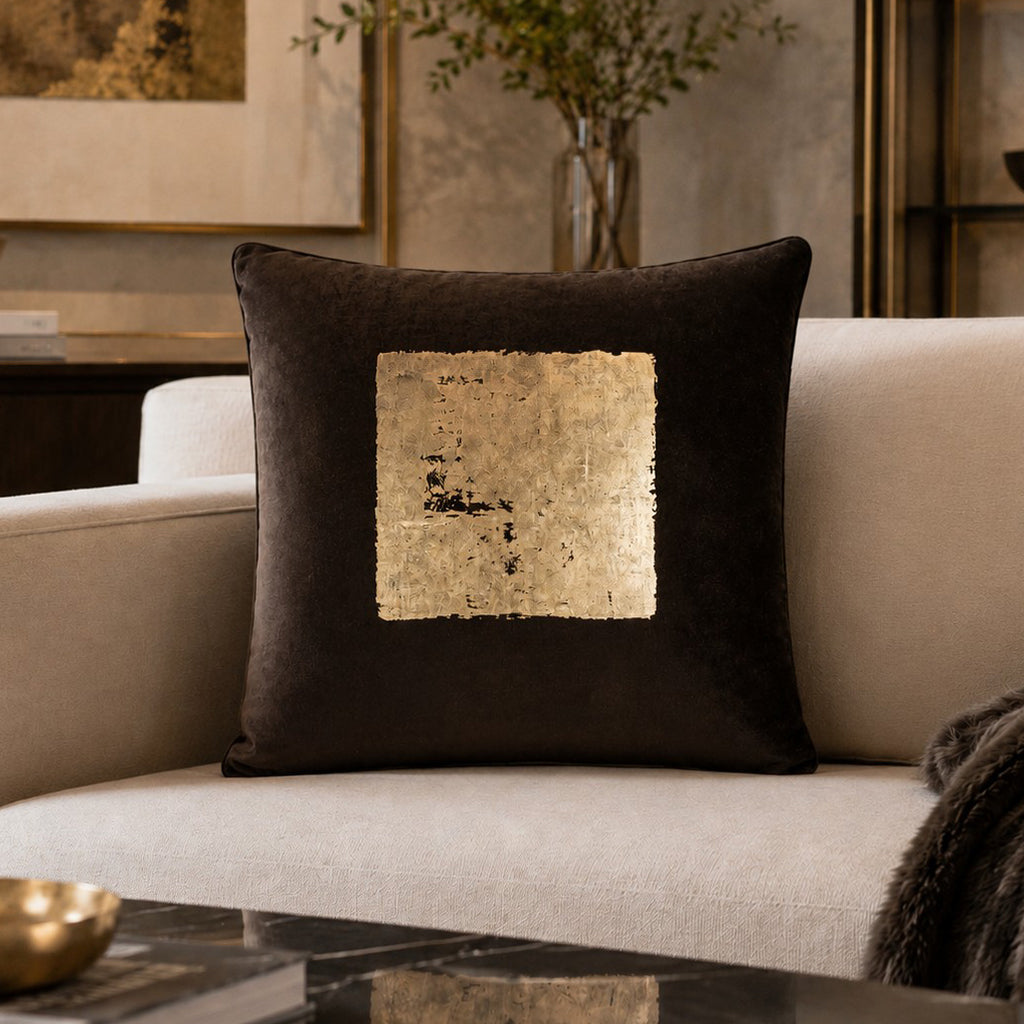 Zaha Gilded Square Pillow