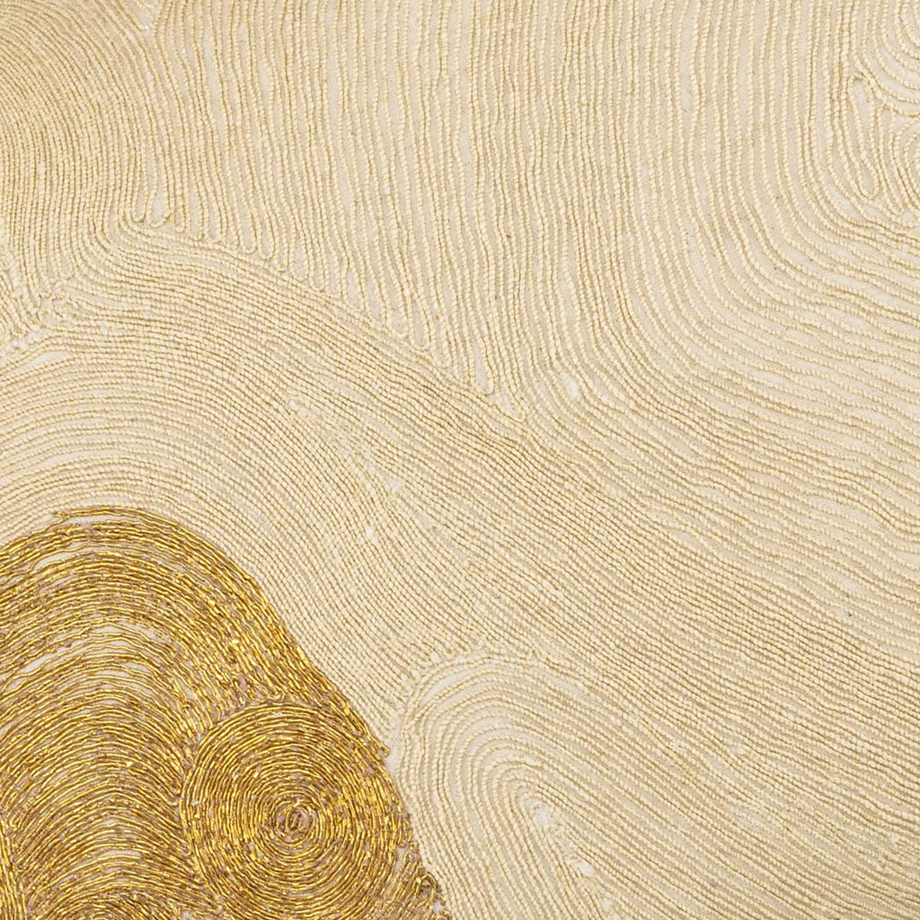 Zer Ivory And Gold Pillow