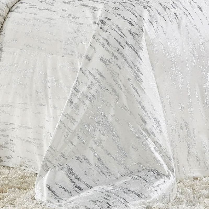 Zilar White Velvet Duvet