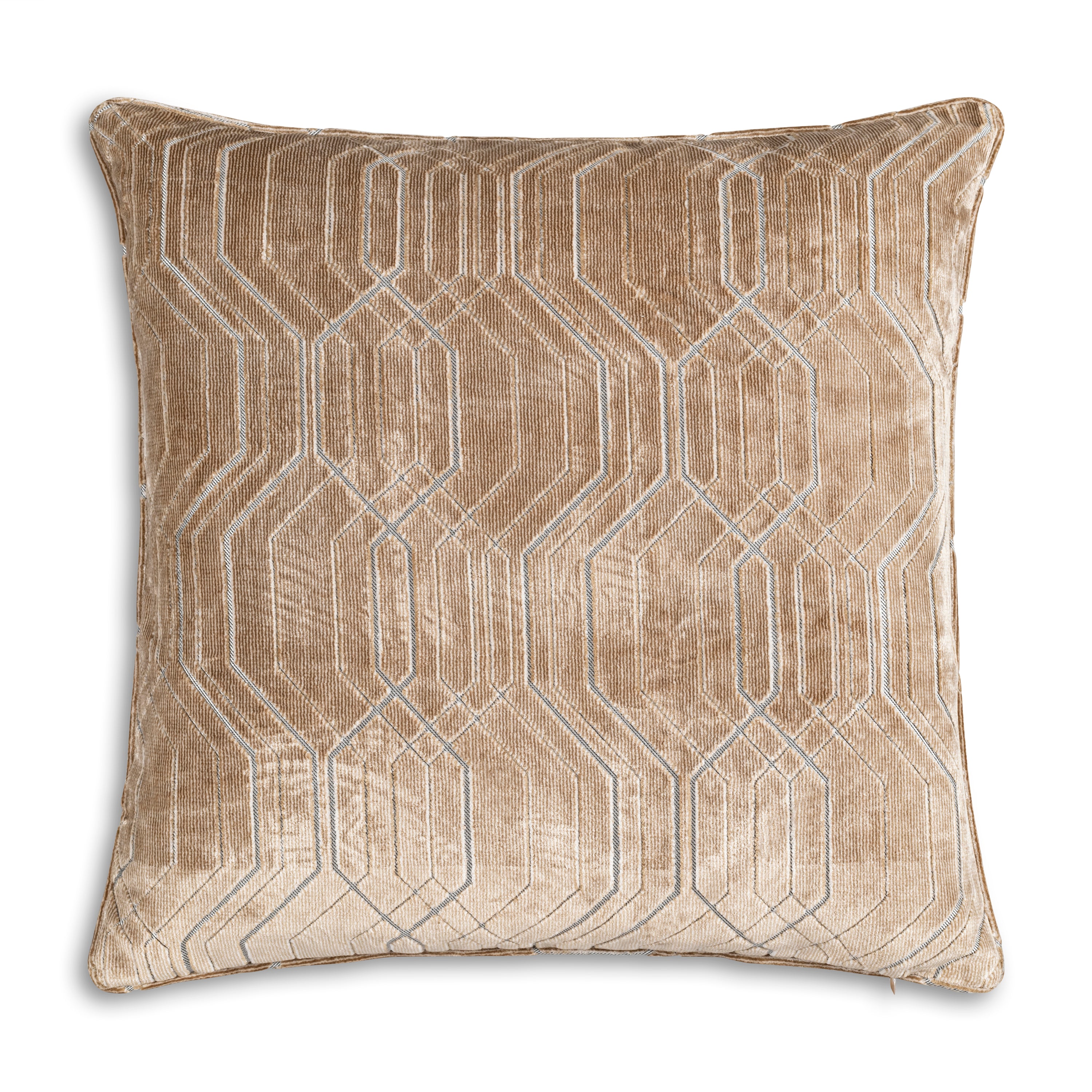 Zira Geometric Beige Pillow