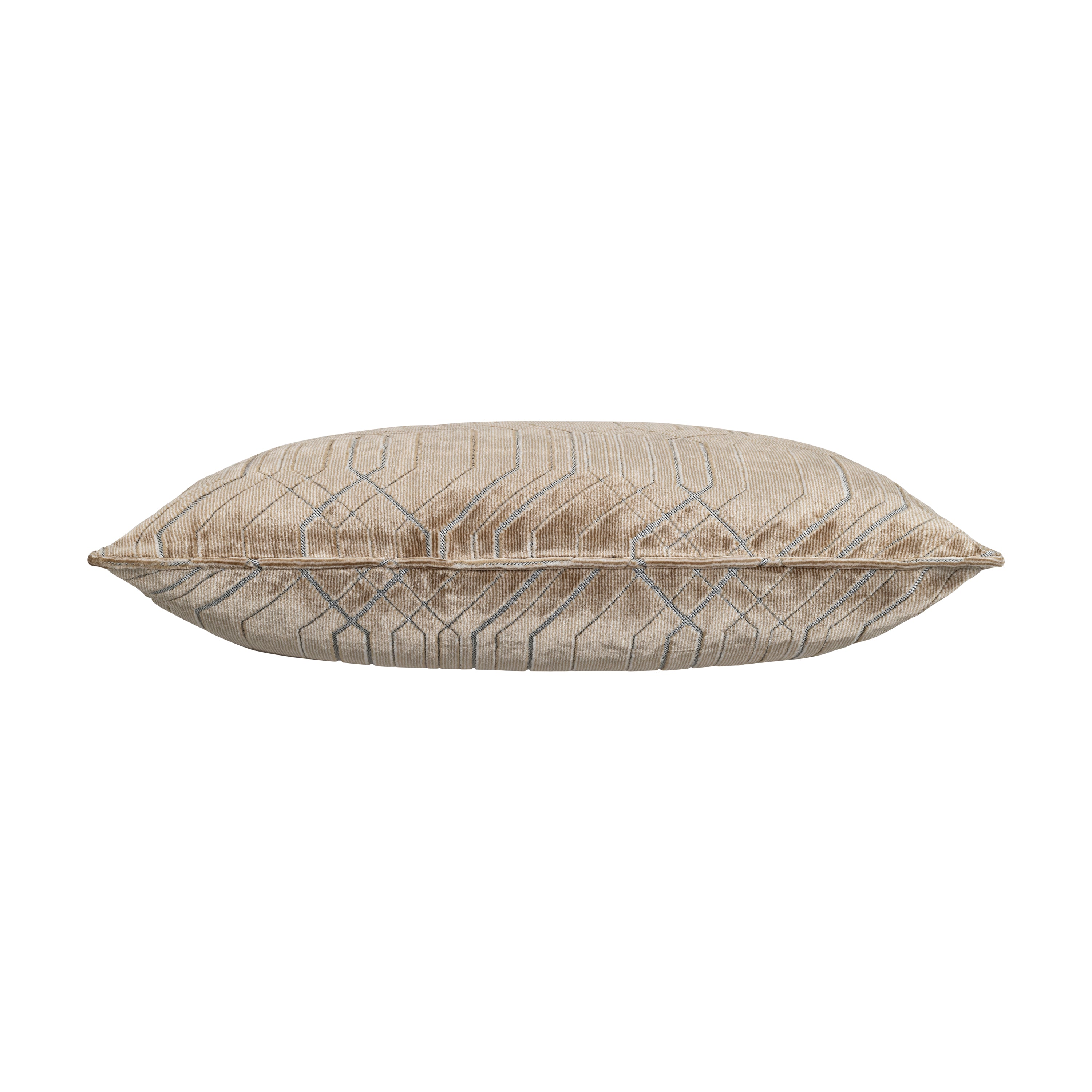 Zira Geometric Beige Pillow