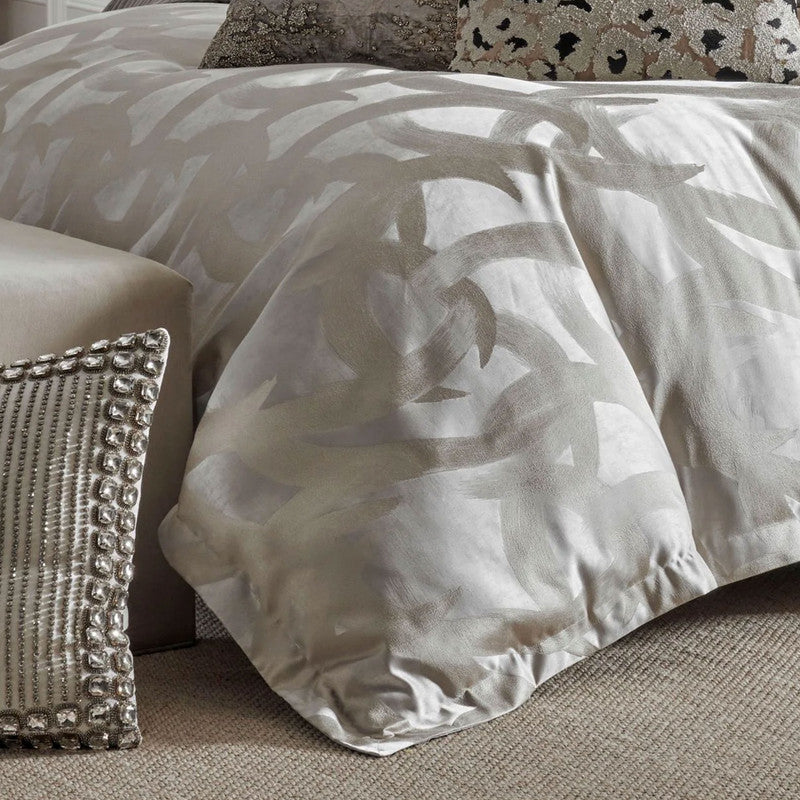 Ziya Silver Brushstroke Duvet