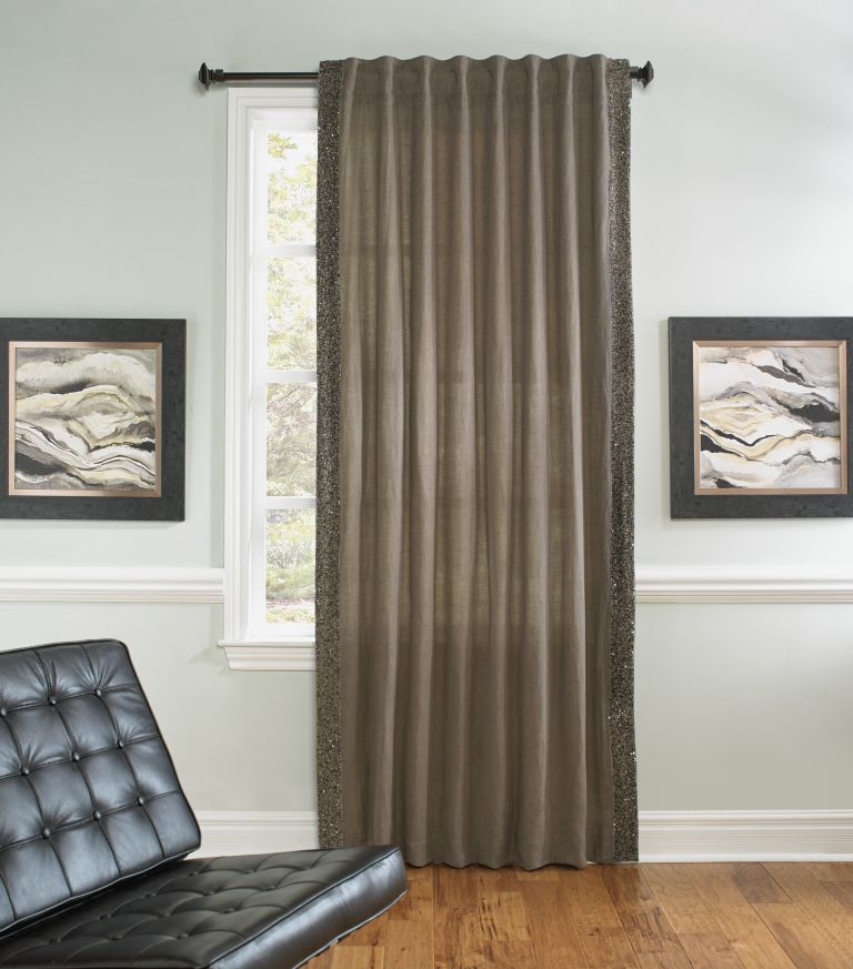 Ellie Grey Linen Panel