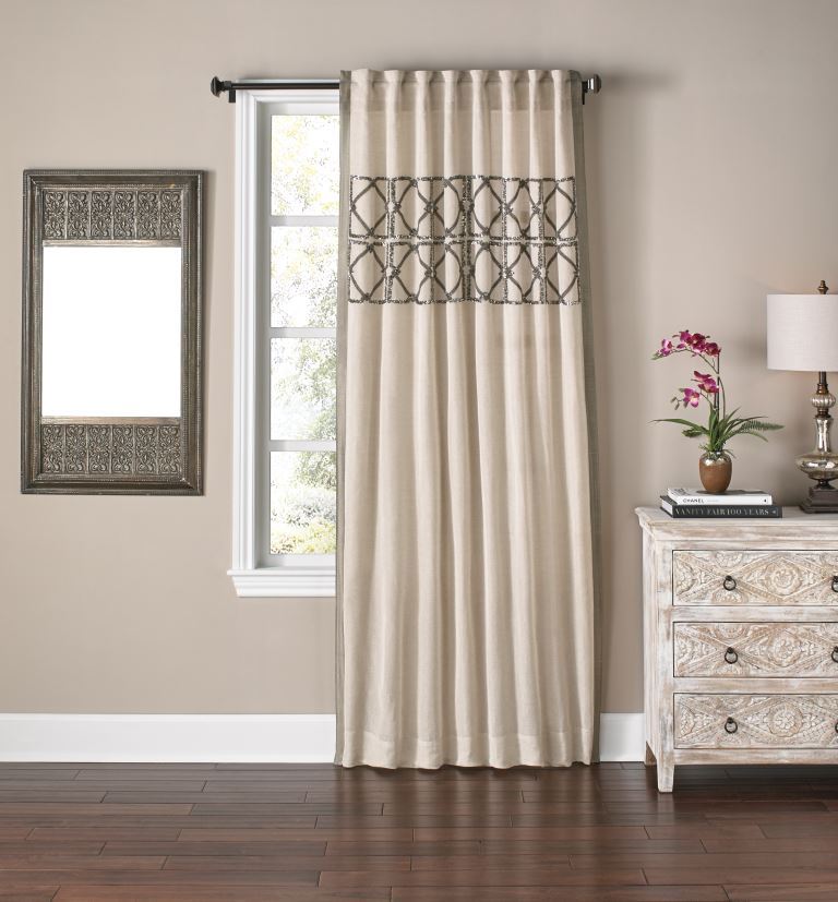 Ory Wheat Colored Cotton Linen Panel