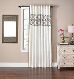 Ory White Colored Cotton Linen Panel