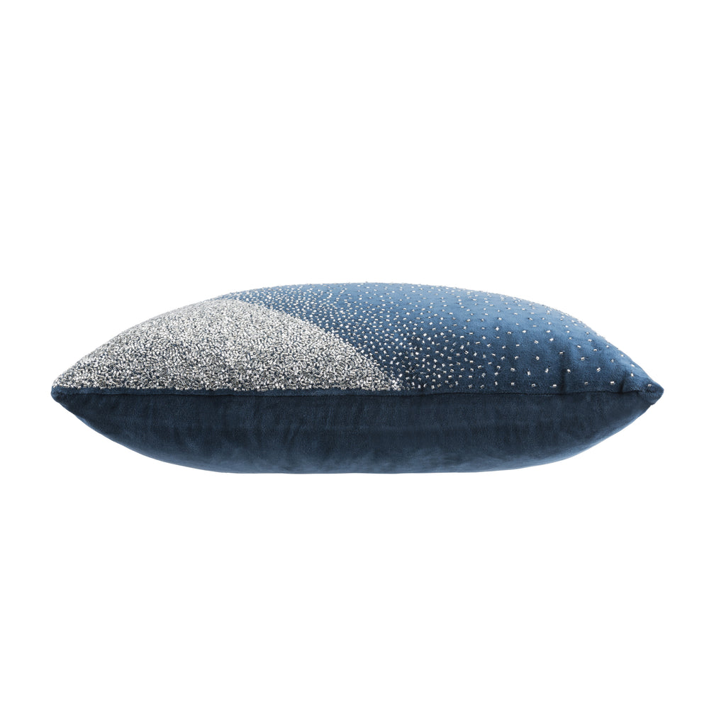 Crystal Navy Pillow