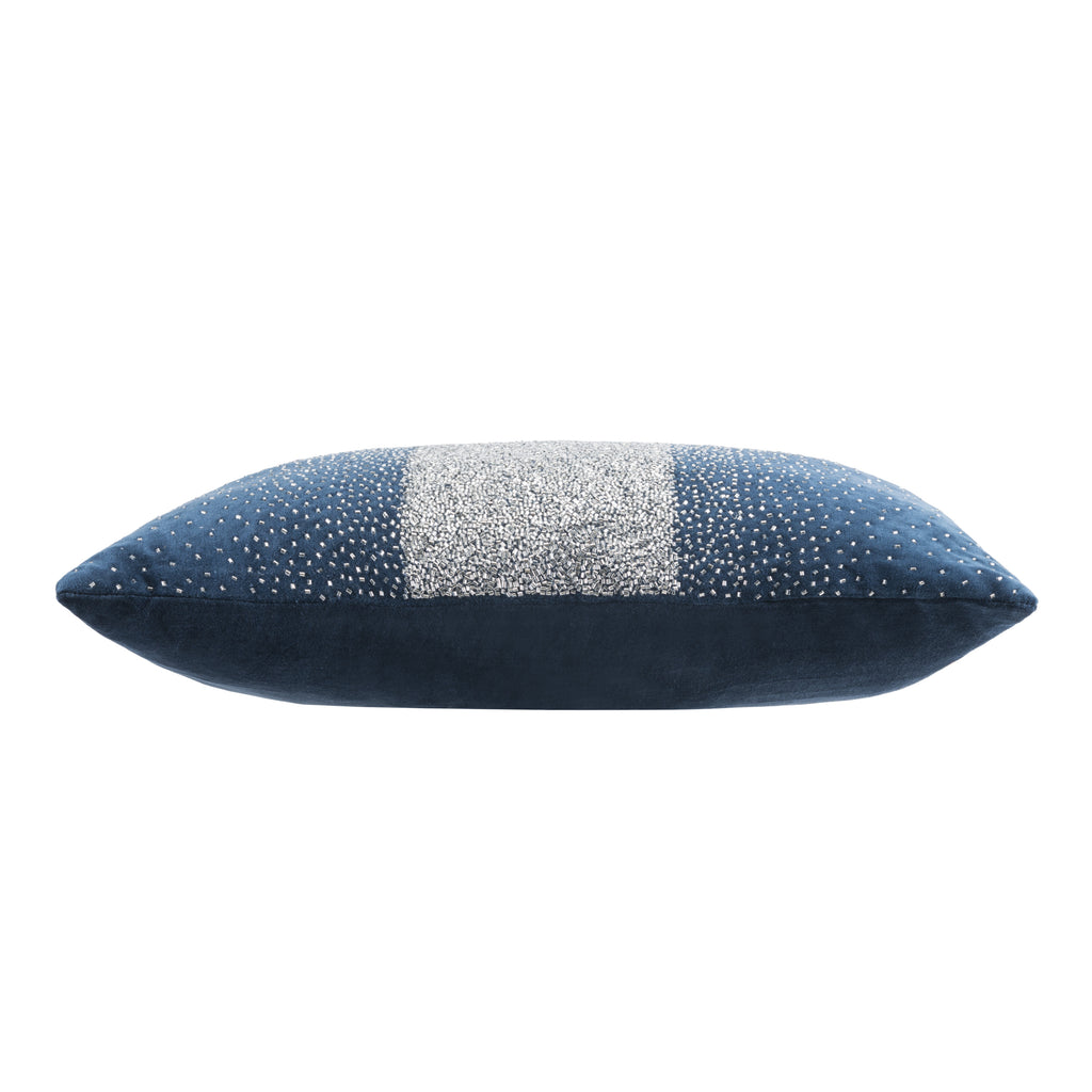 Crystal Navy Pillow