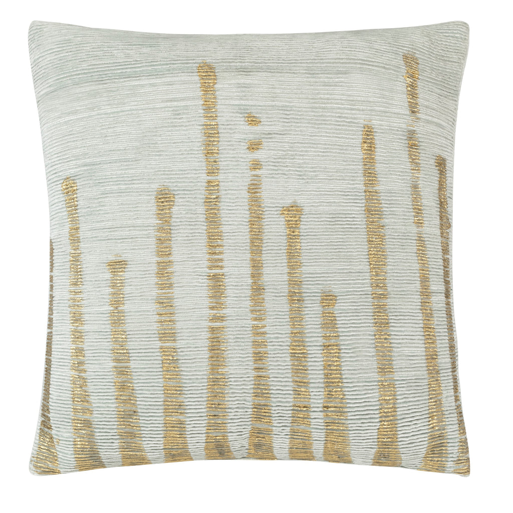 Adele Aqua Gold Velvet Pillow