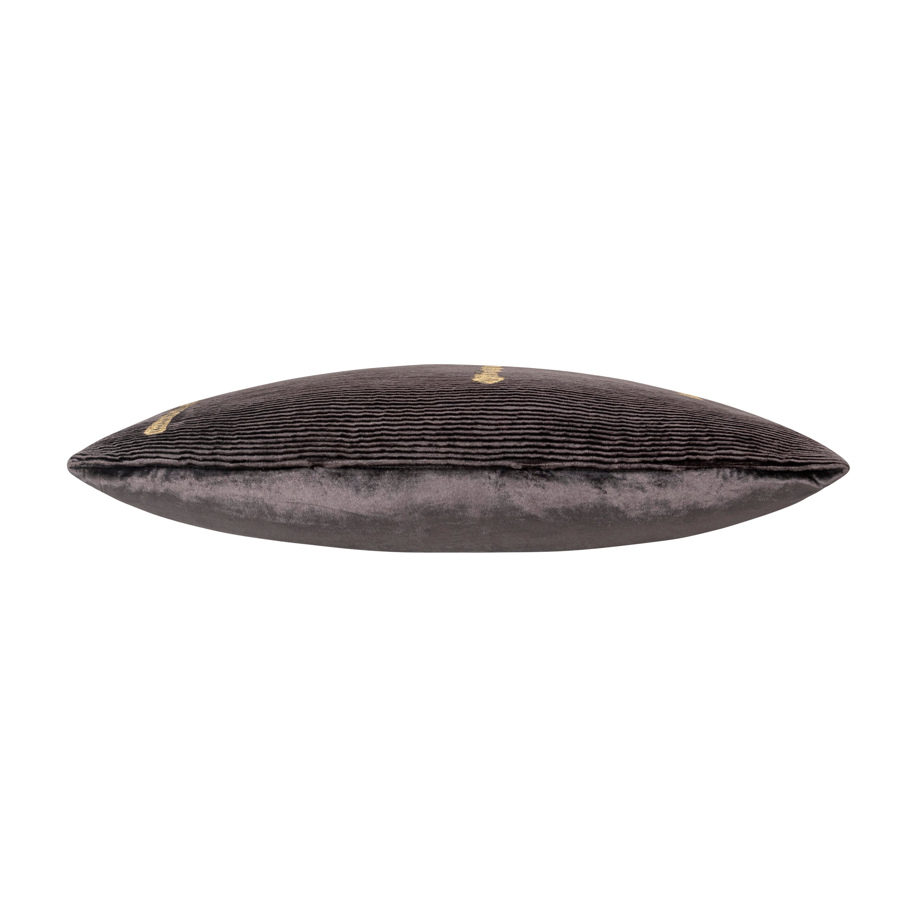 Adele Charcoal Gold Velvet Pillow