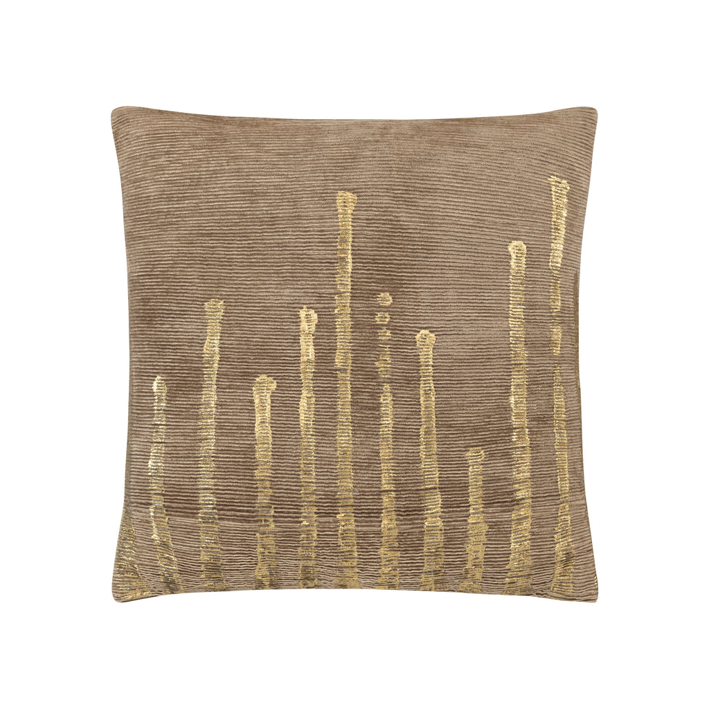Adele Stone Gold Velvet Pillow