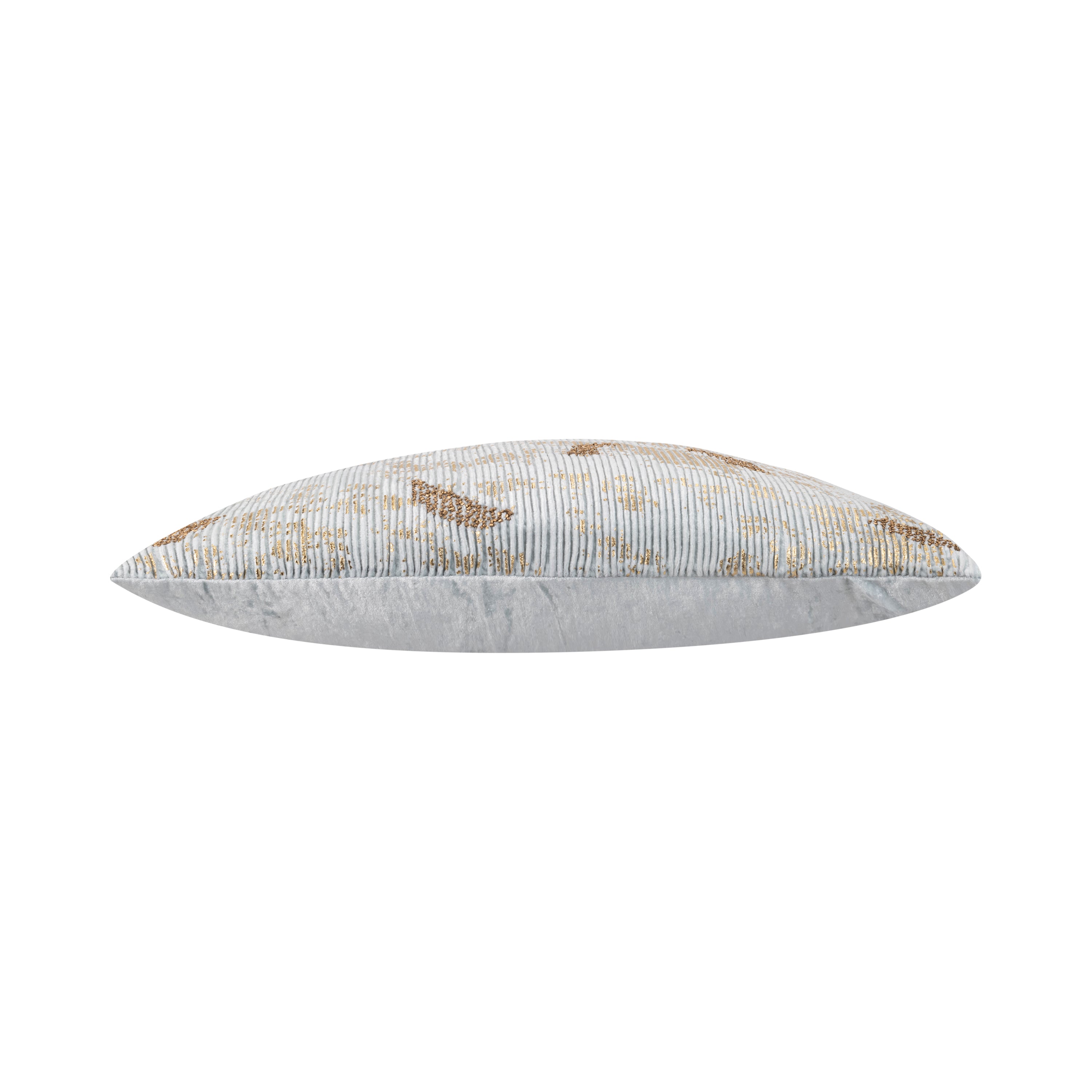 Adele Aqua Gold Velvet Pillow