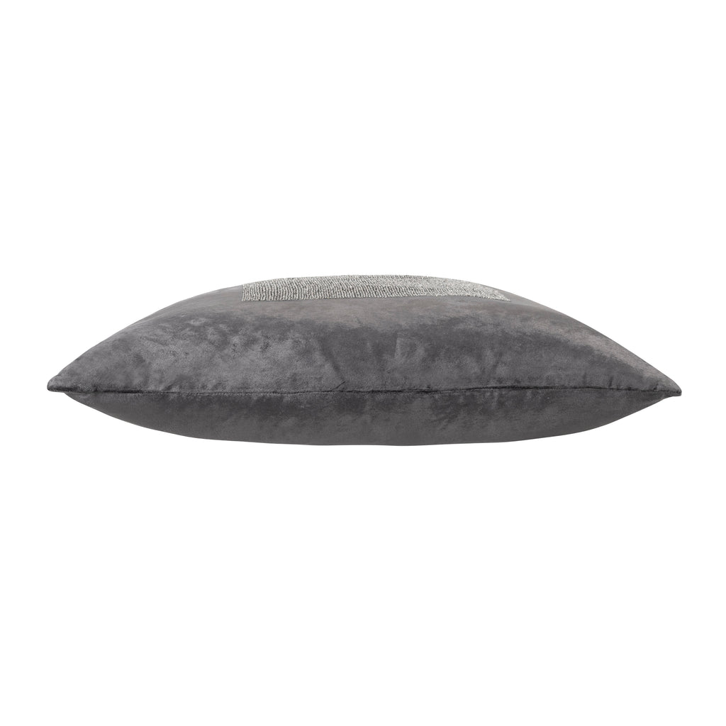 Aida Charcoal And Dark Grey Pillow