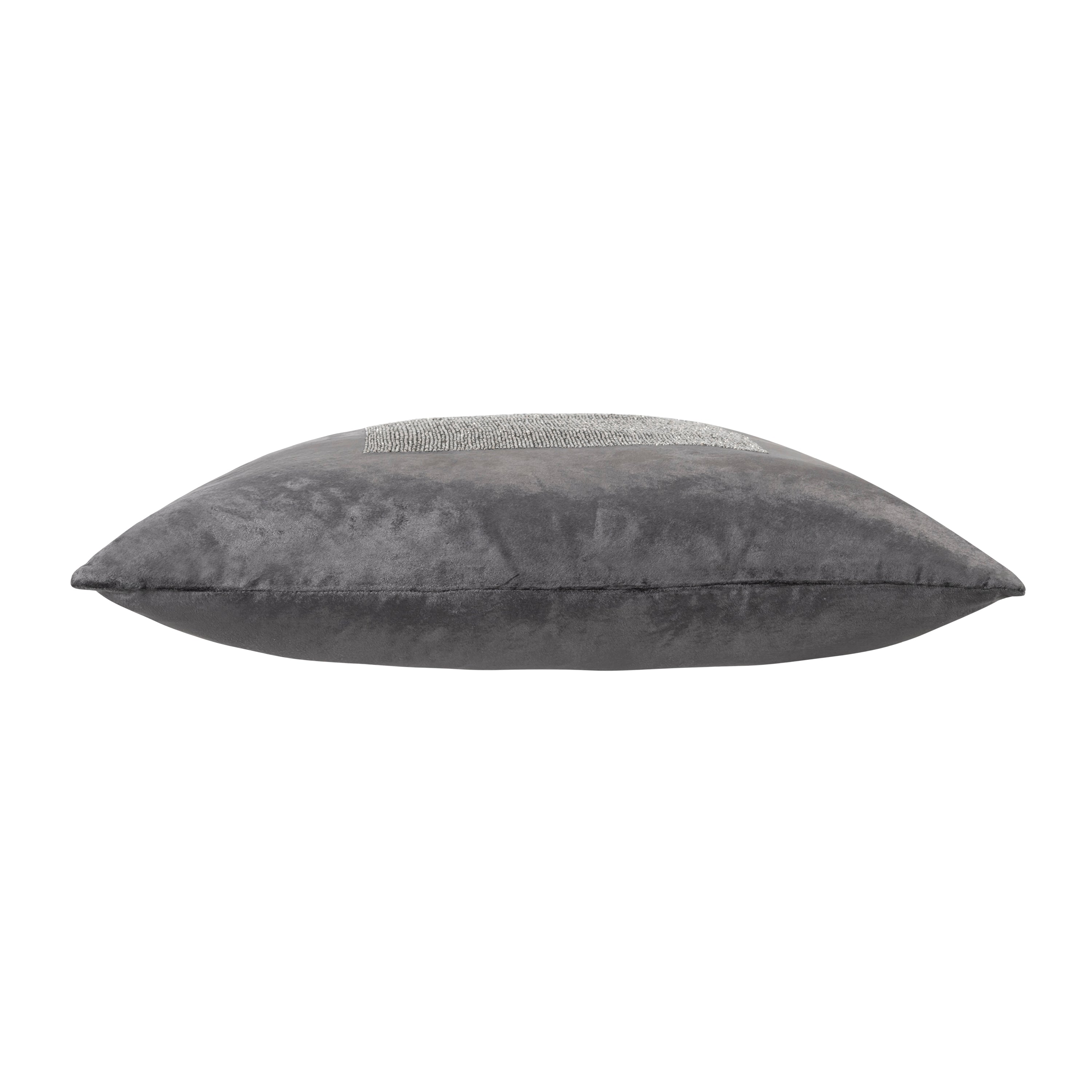 Aida Charcoal And Dark Grey Pillow