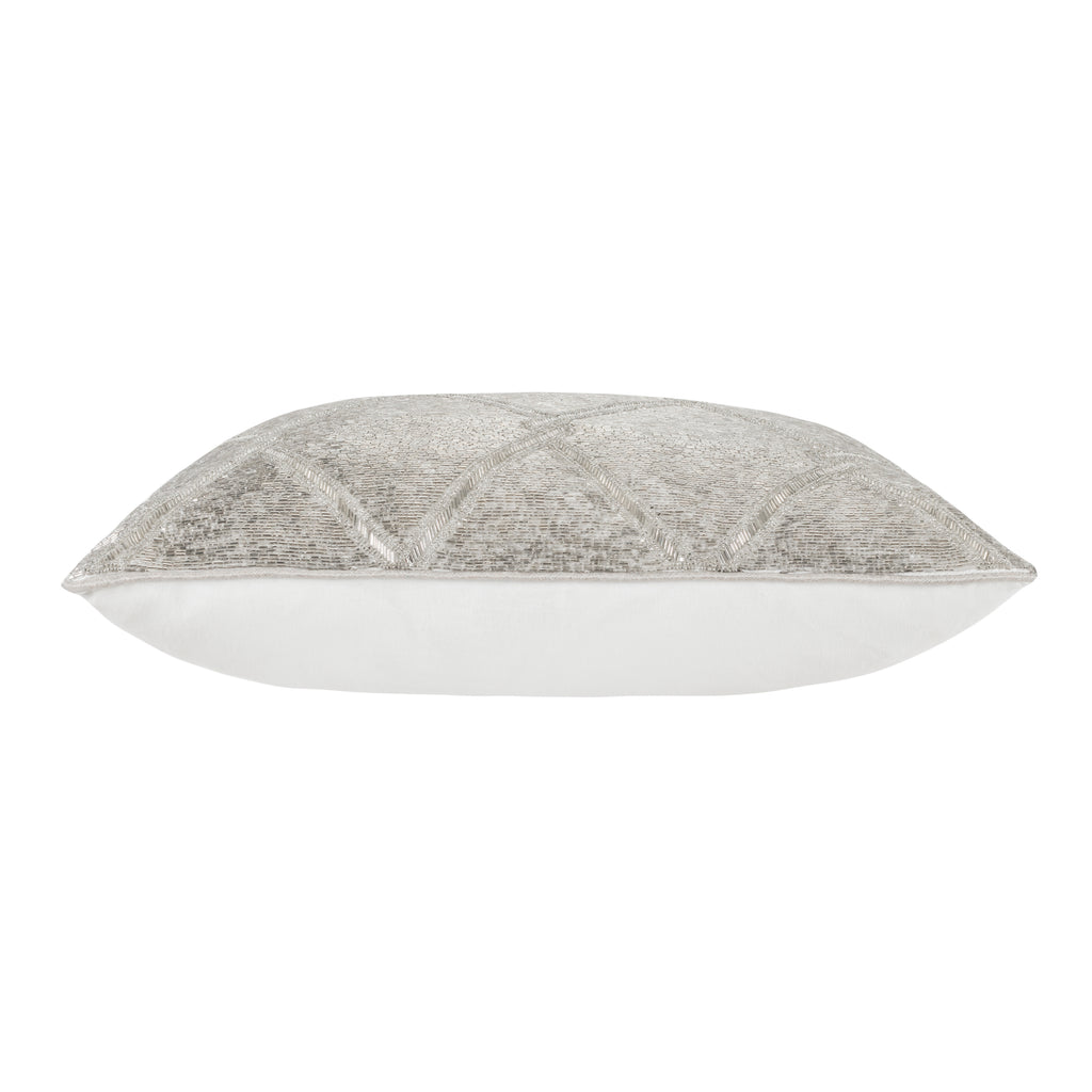 Akai Silver Beaded Pillow