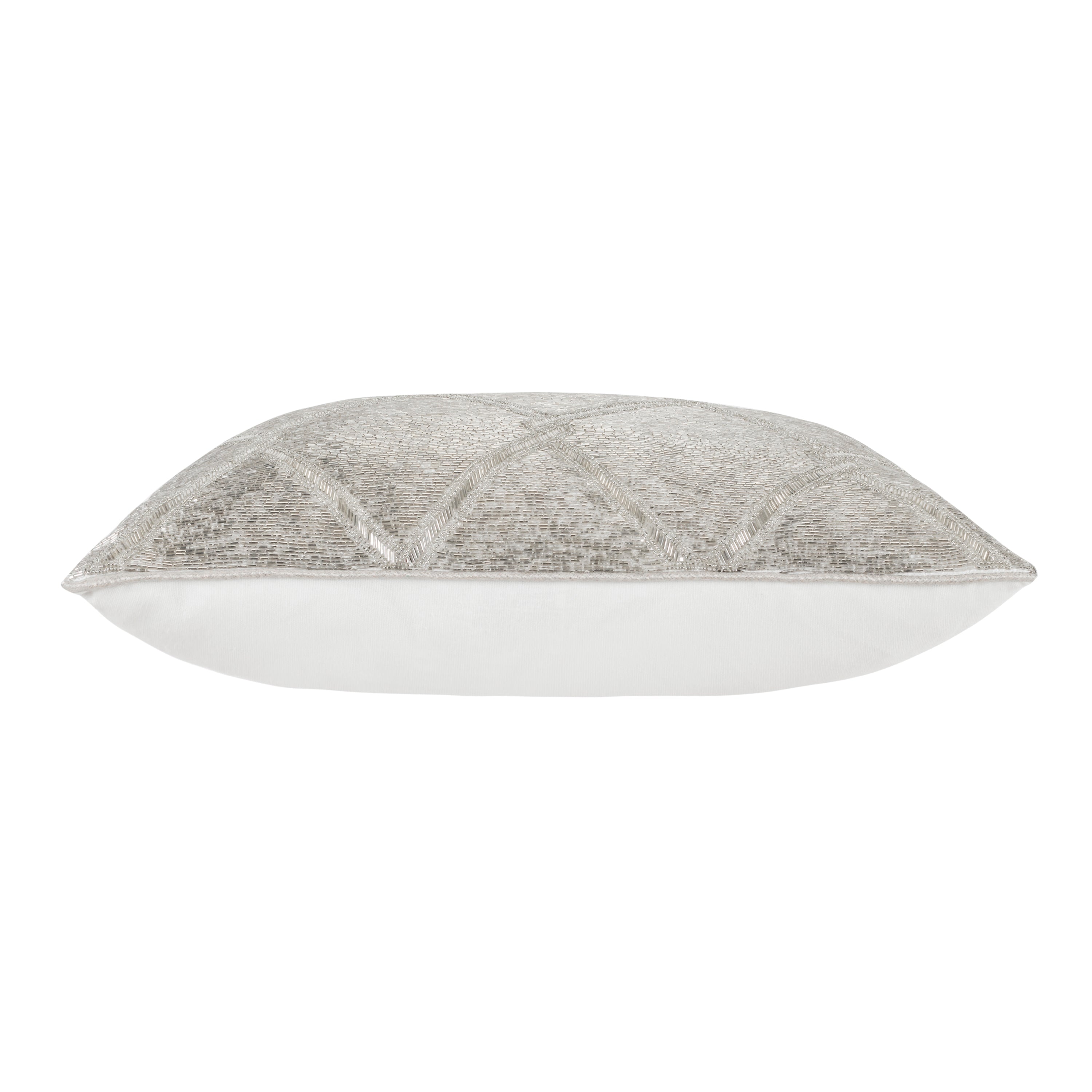Akai Silver Beaded Pillow
