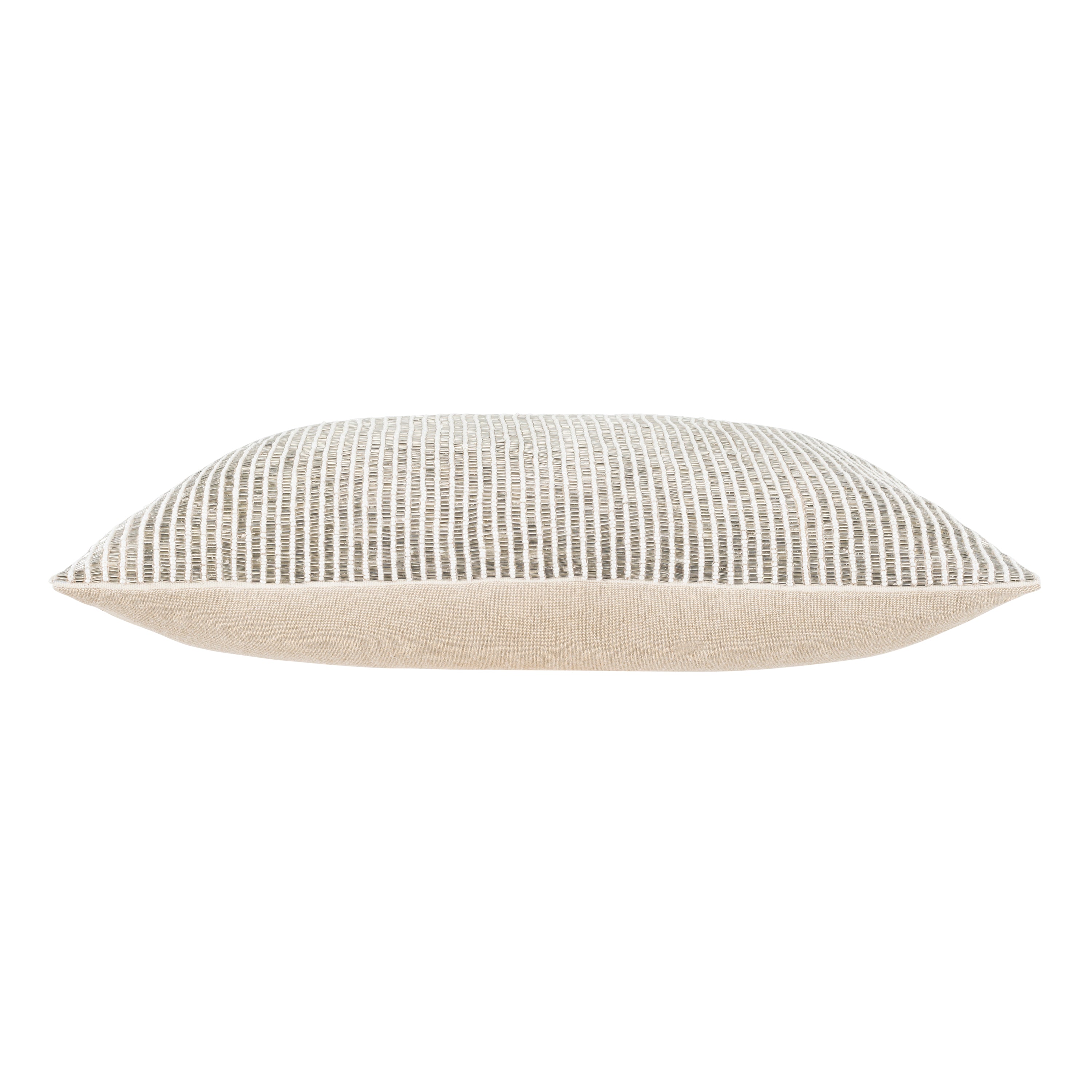 Akai Silver Beaded Pillow