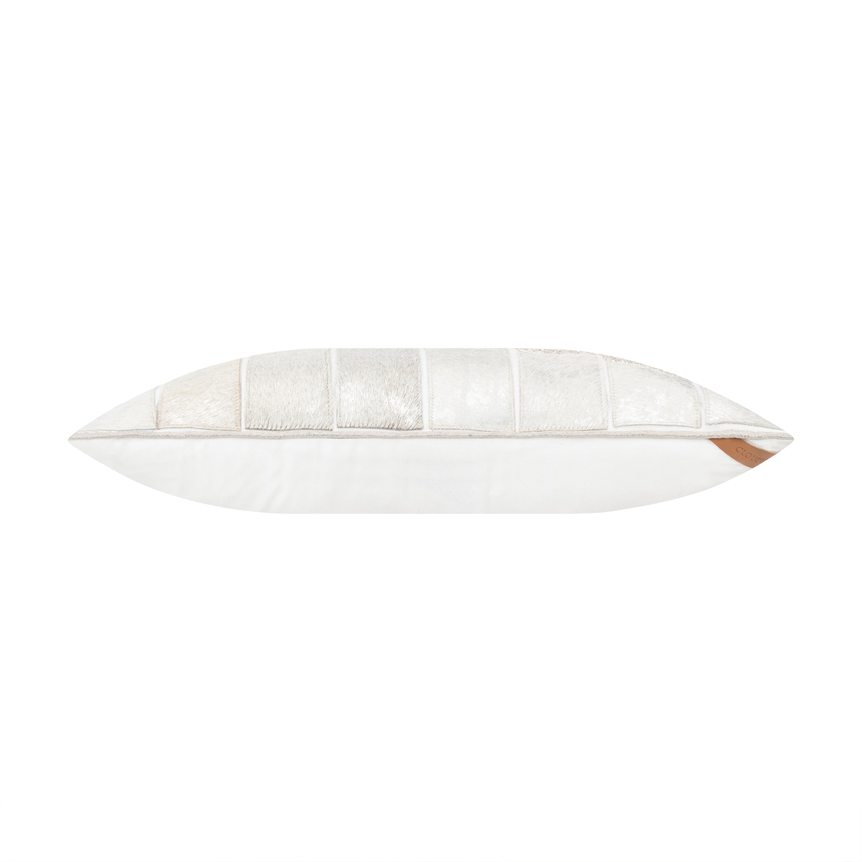 Akai Silver Hide Lumbar Pillow