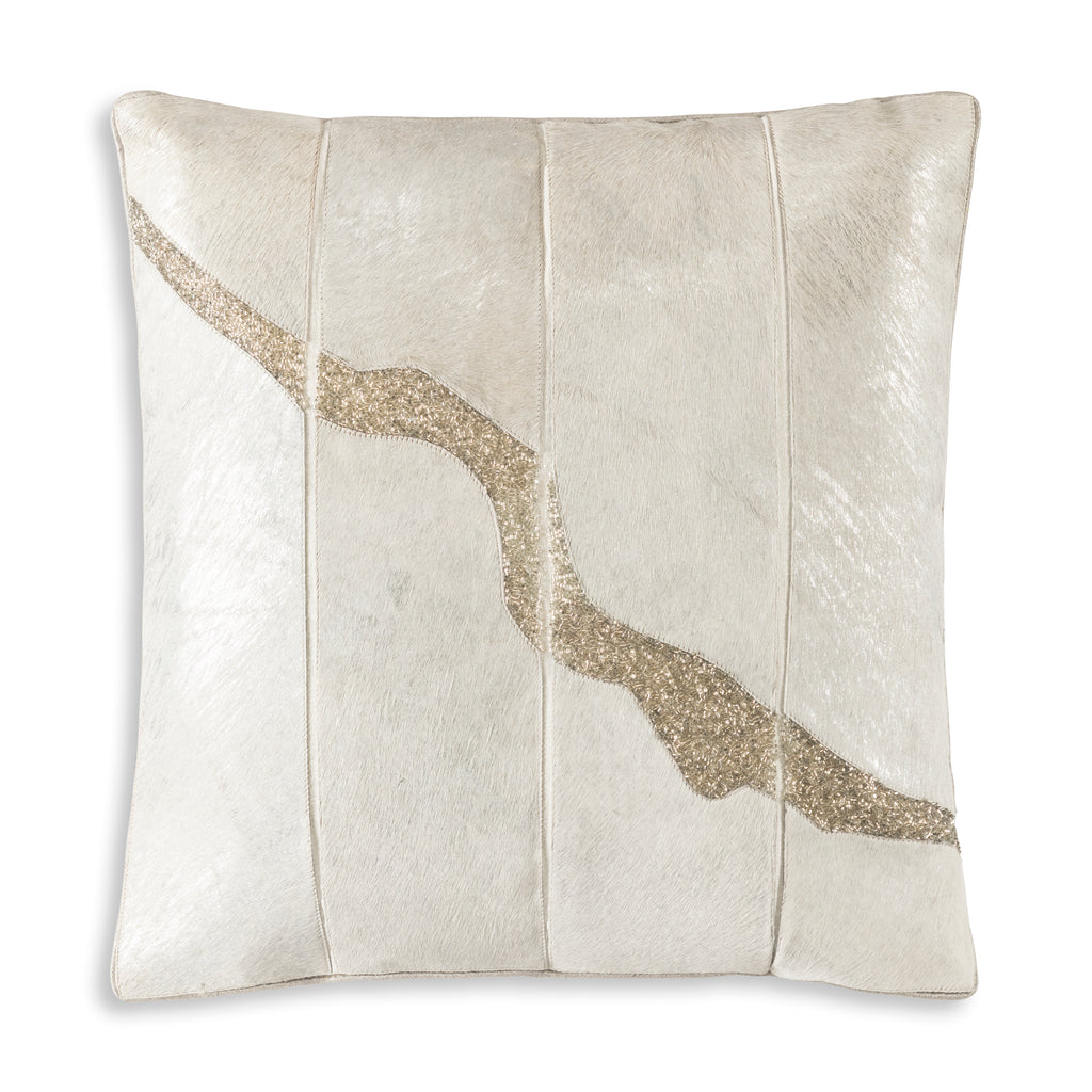 Akai Silver Hide Pillow