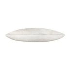 Amai Ivory Hairon Hide Velvet Back Pillow