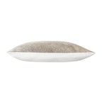 Amai Grey Hairon Hide Velvet Back Pillow