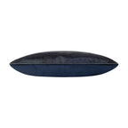 Amai Navy Hairon Hide Velvet Back Pillow