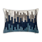 Amalfi Navy Hairon Hide Pillow