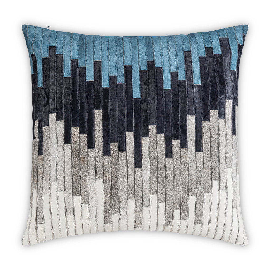 Amalfi Navy Hairon Hide Pillow