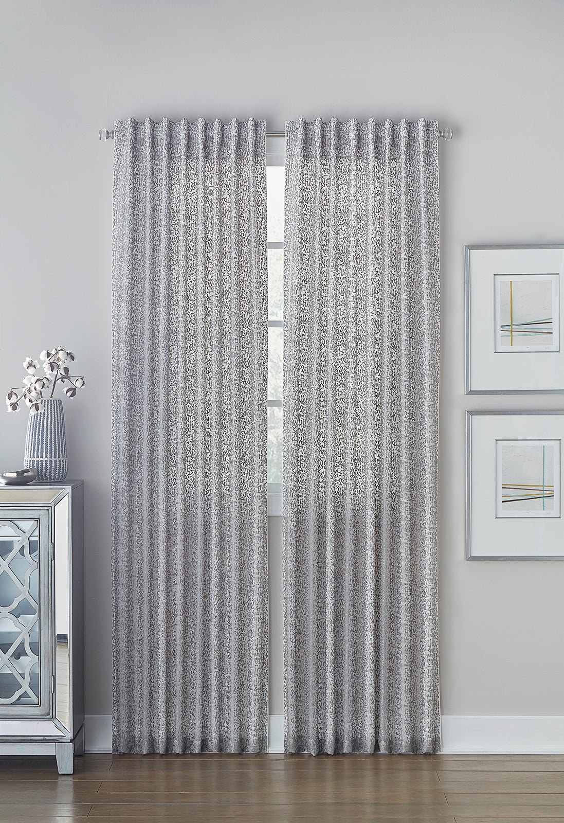 Aria White Sheer Panel