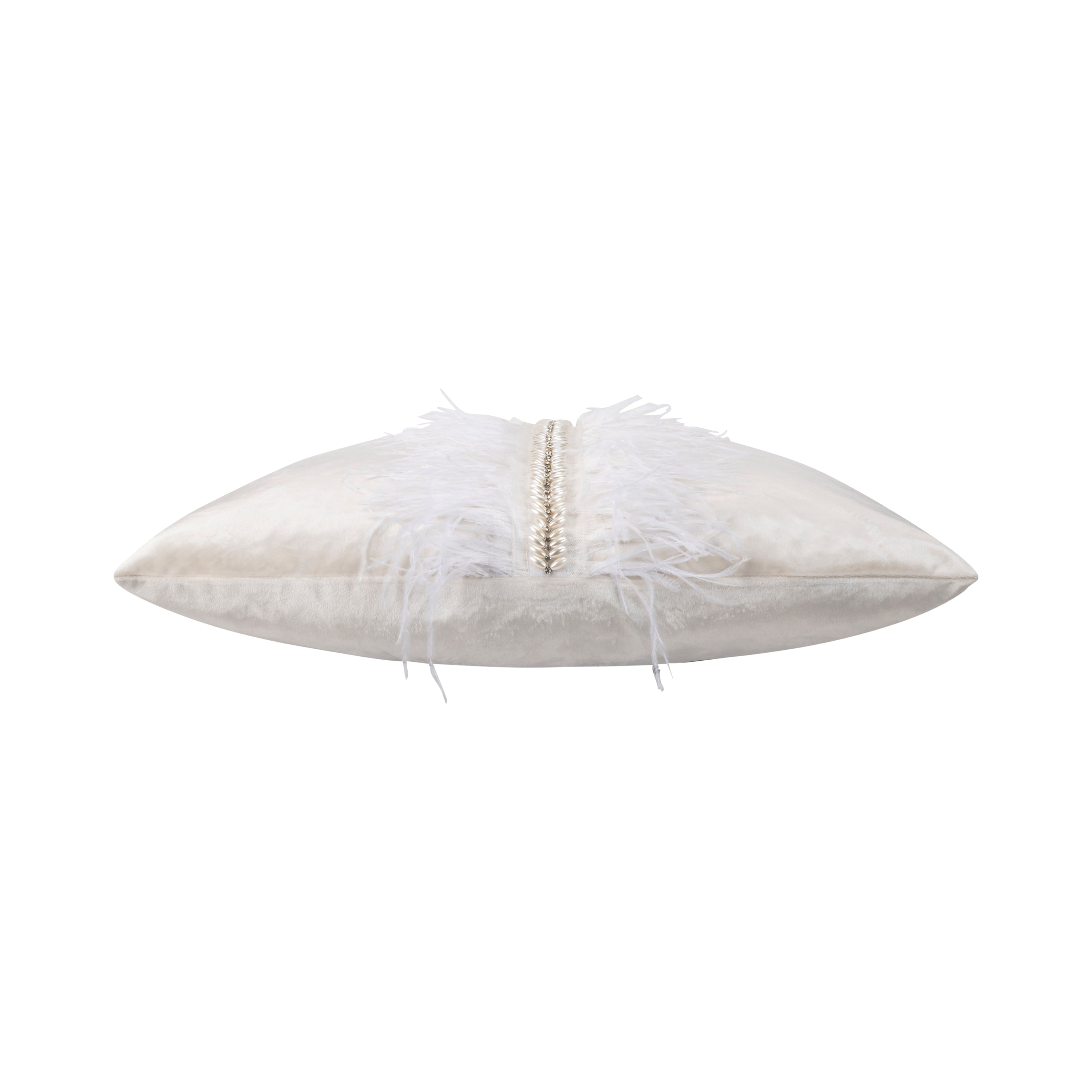Ava Ivory Velvet Pillow