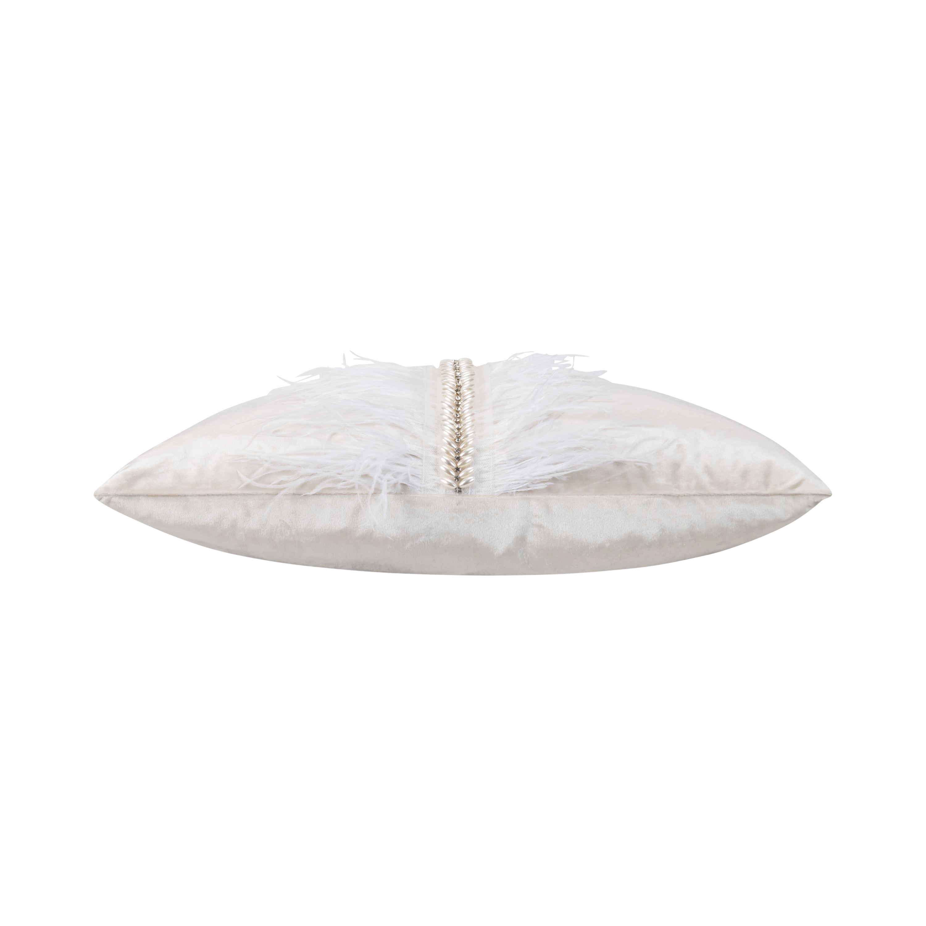 Ava Ivory Velvet Pillow