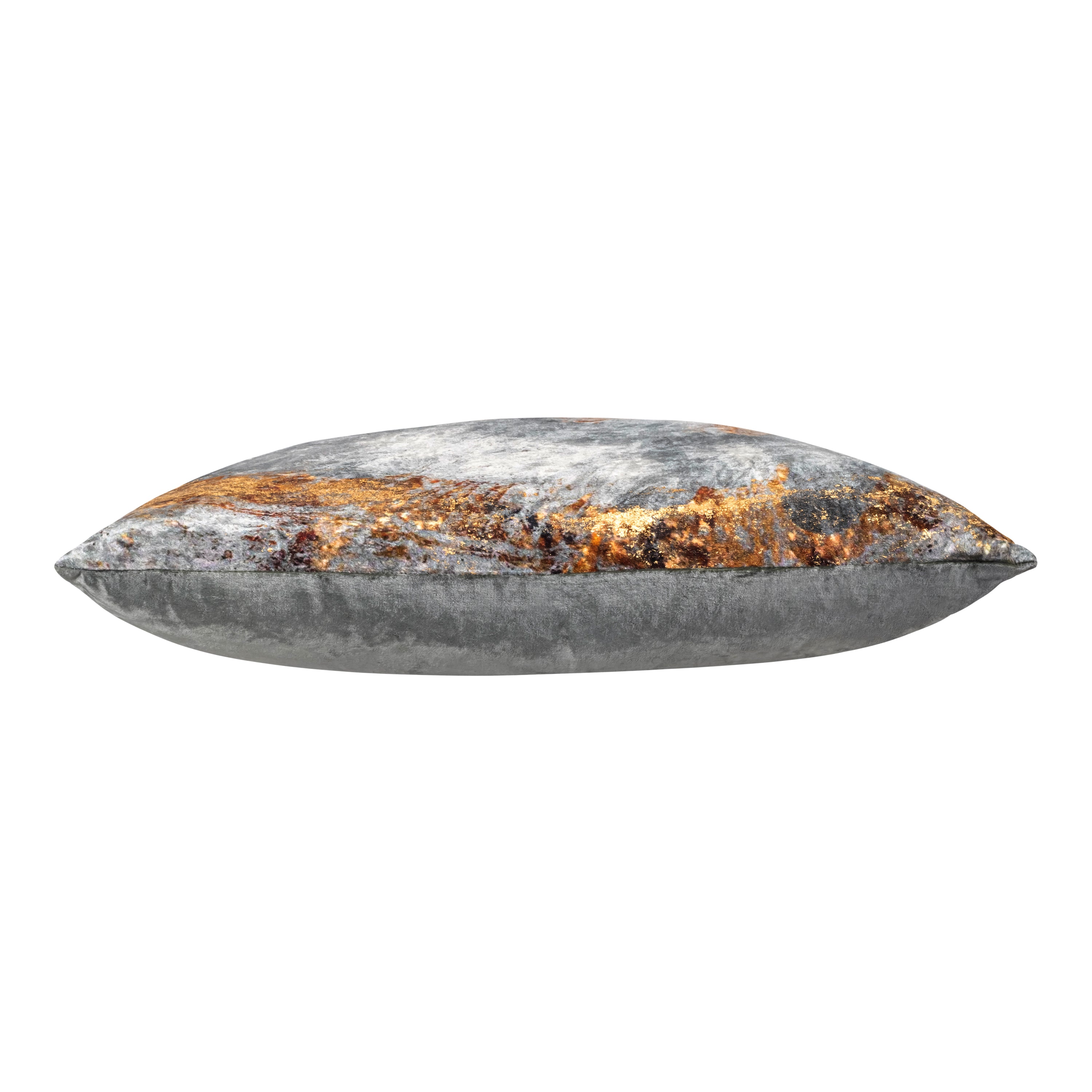 Bella Grey Gold Velvet Pillow