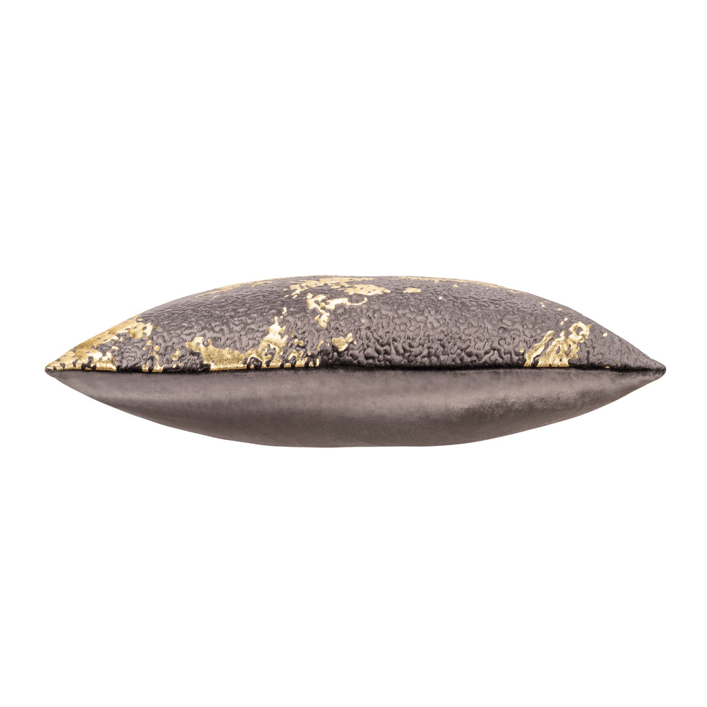Bella Charcoal Gold Foil Pillow