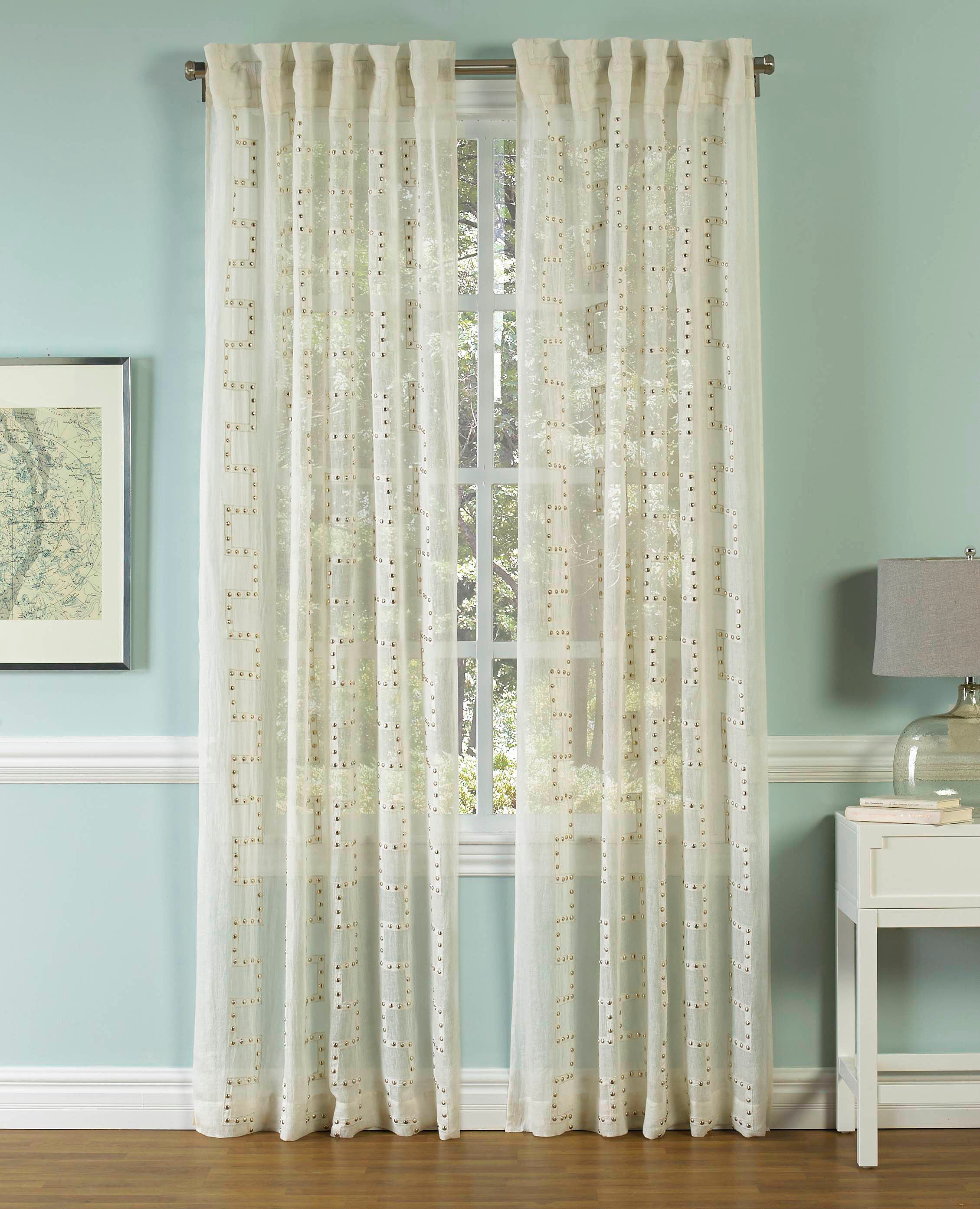 Lilly White Linen Panel