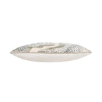 Dawn Ivory Silver Velvet Pillow