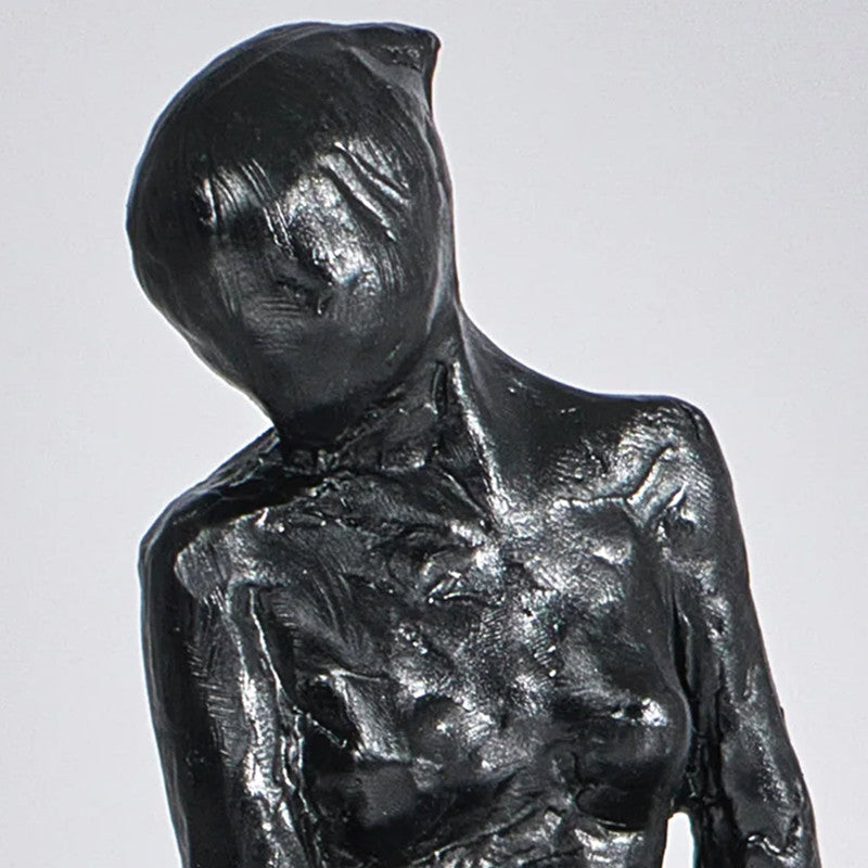 Home Decor Atlas Sitting Woman - A