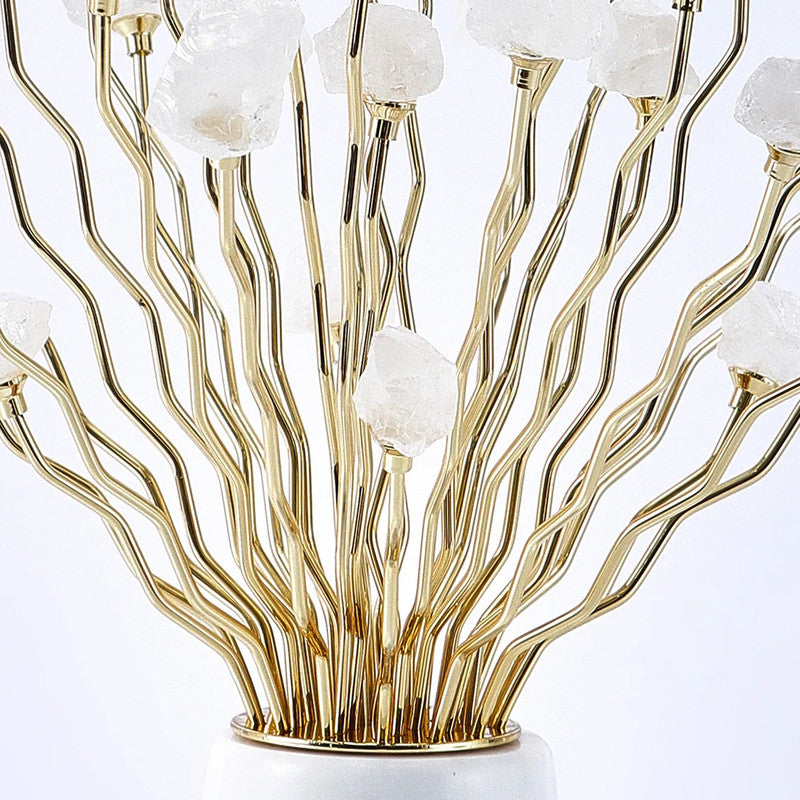 Home Decor Grace White Crystal Flower