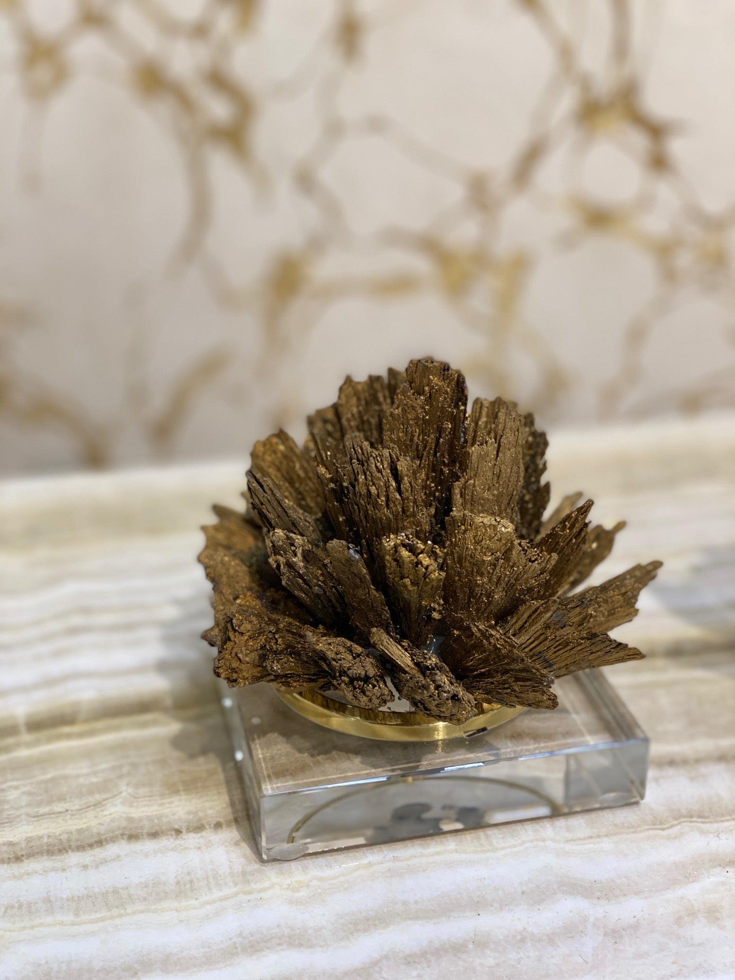 Home Decor Lily Gold Kyanite Ornament - Small