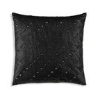 Denver Black Studded Leather Pillow