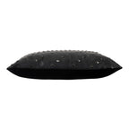 Denver Black Studded Leather Pillow