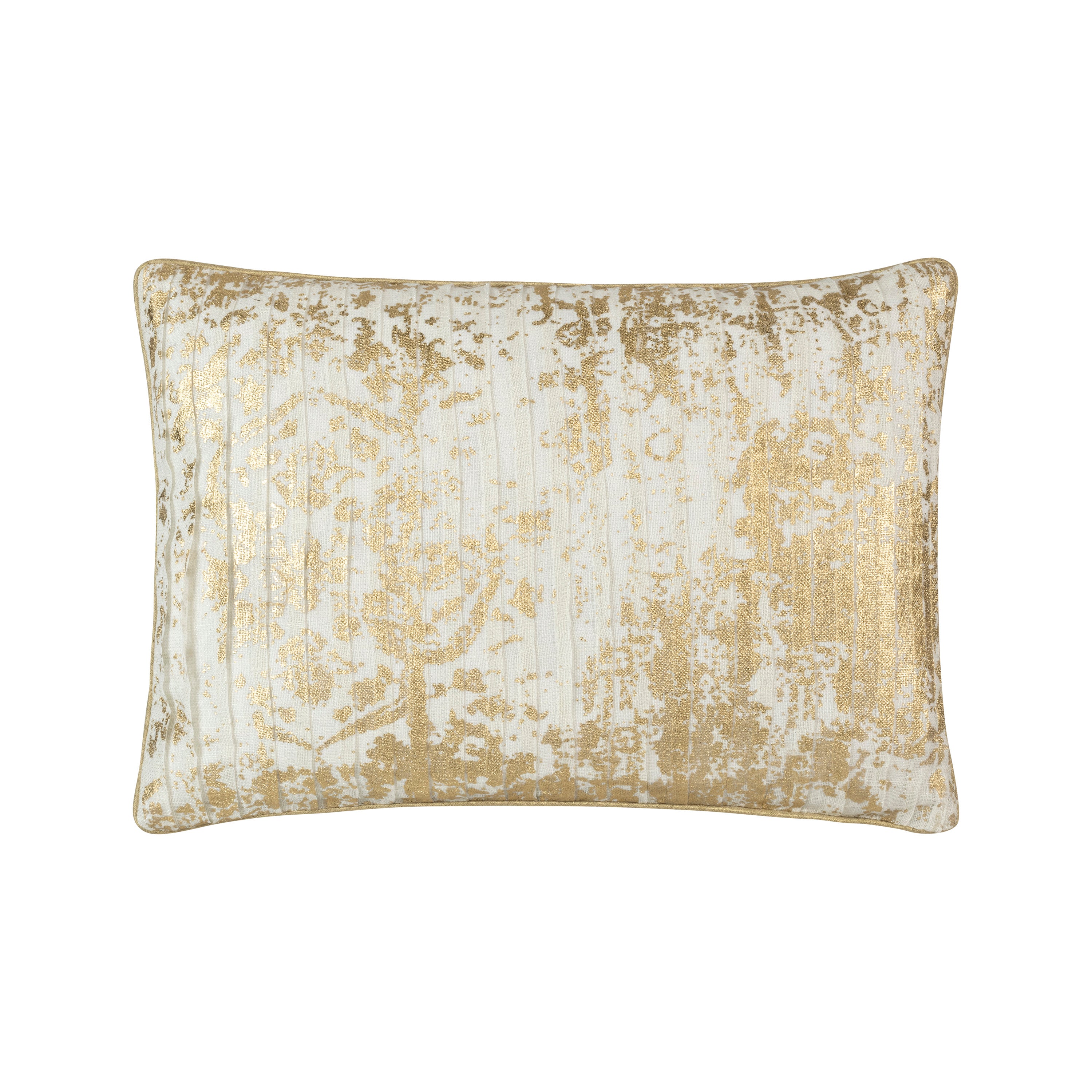 Ella Ivory and Gold Pillow