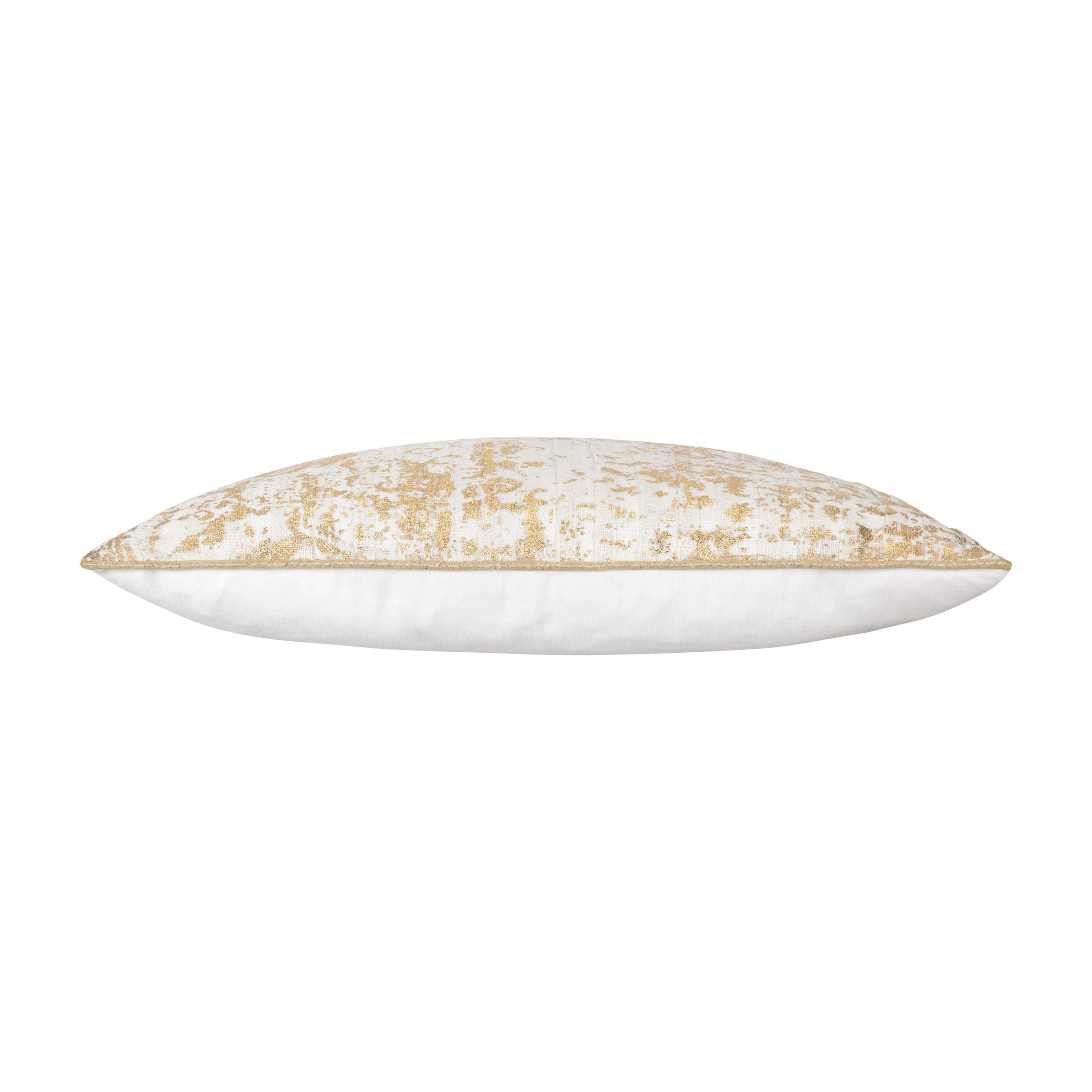 Ella Ivory and Gold Pillow