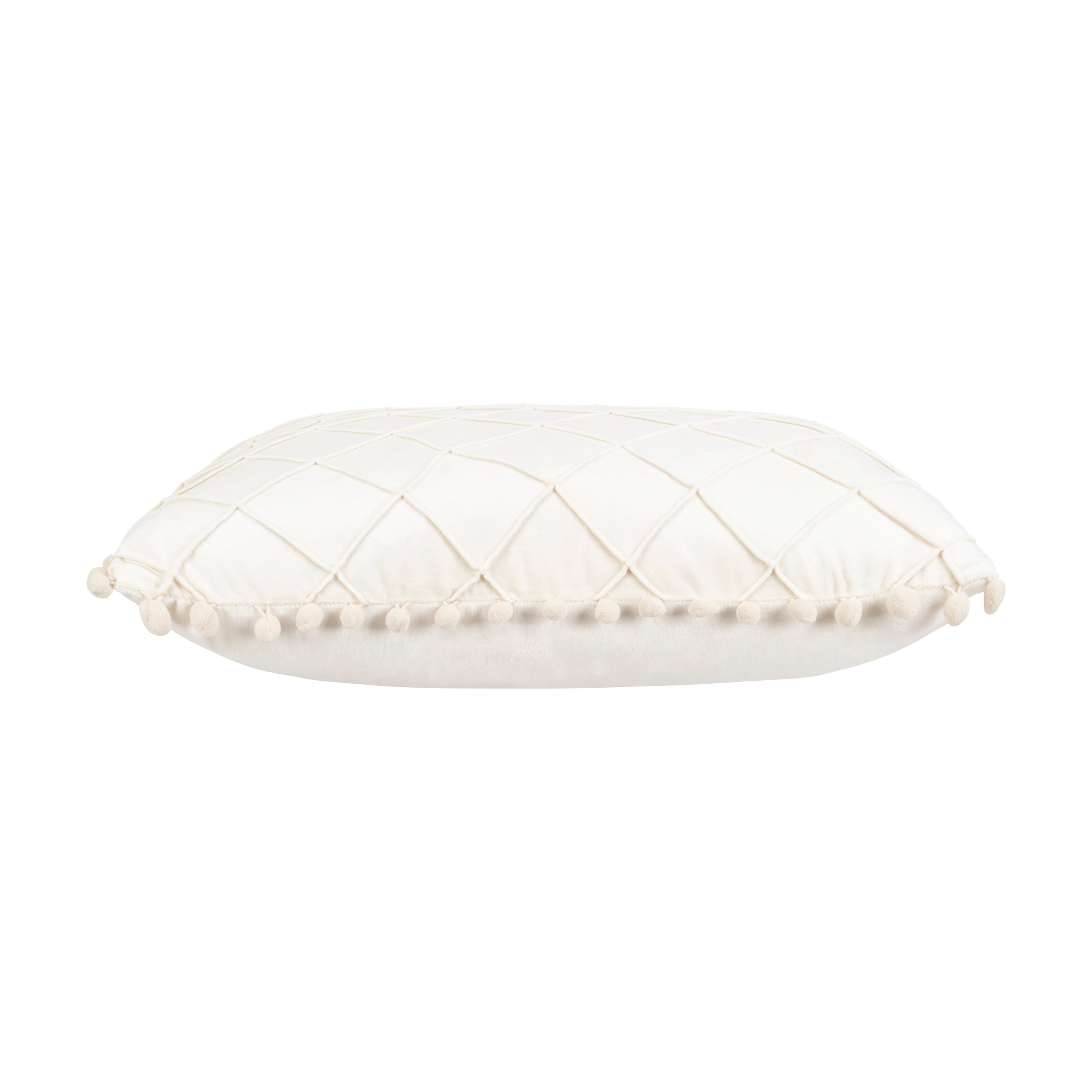 Inspire Me! Home Decor Diamond Beige Pillow