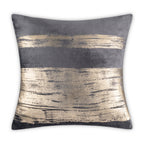 Inspire Me! Home Decor Leyla Charcoal Gold Pillow