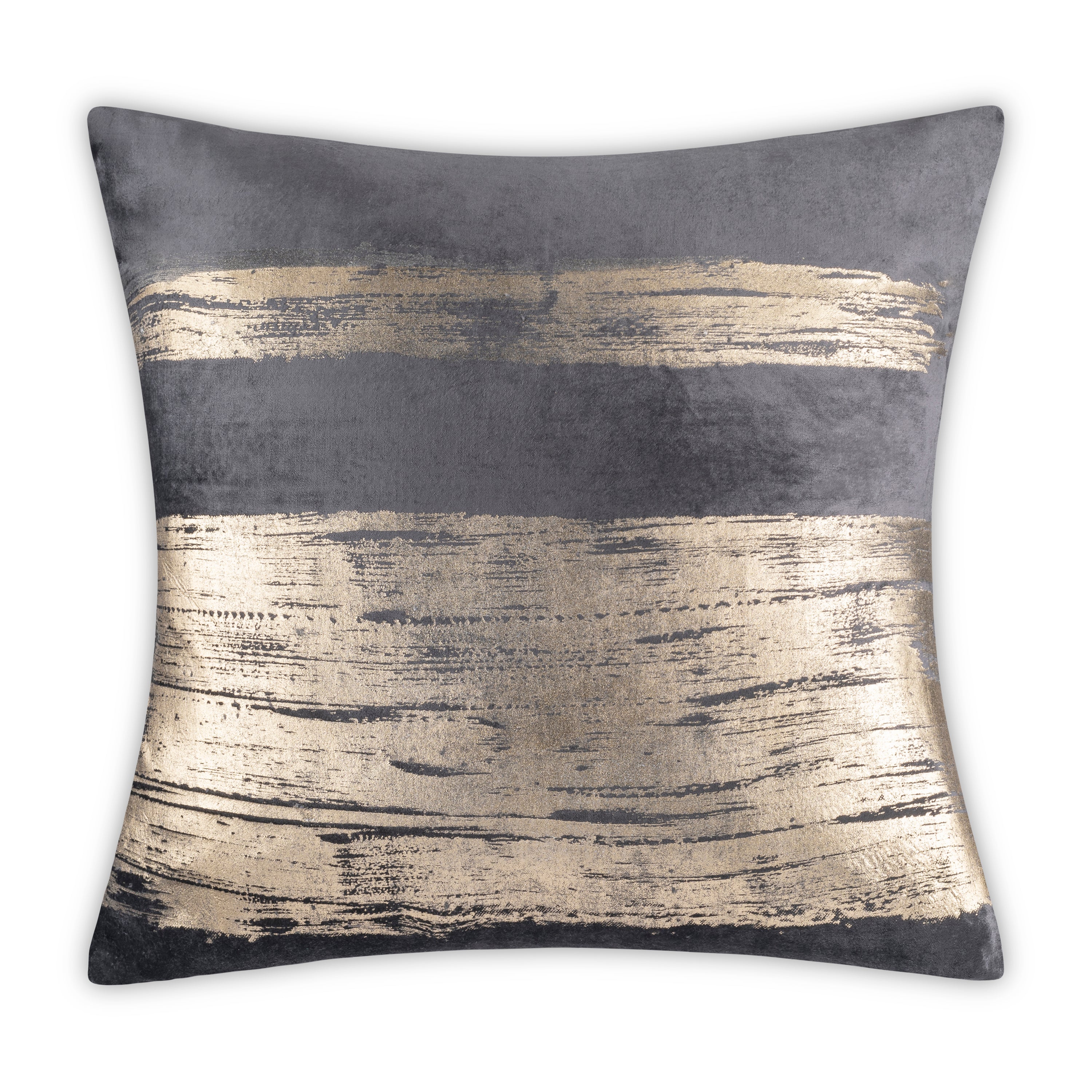 Inspire Me! Home Decor Leyla Charcoal Gold Pillow