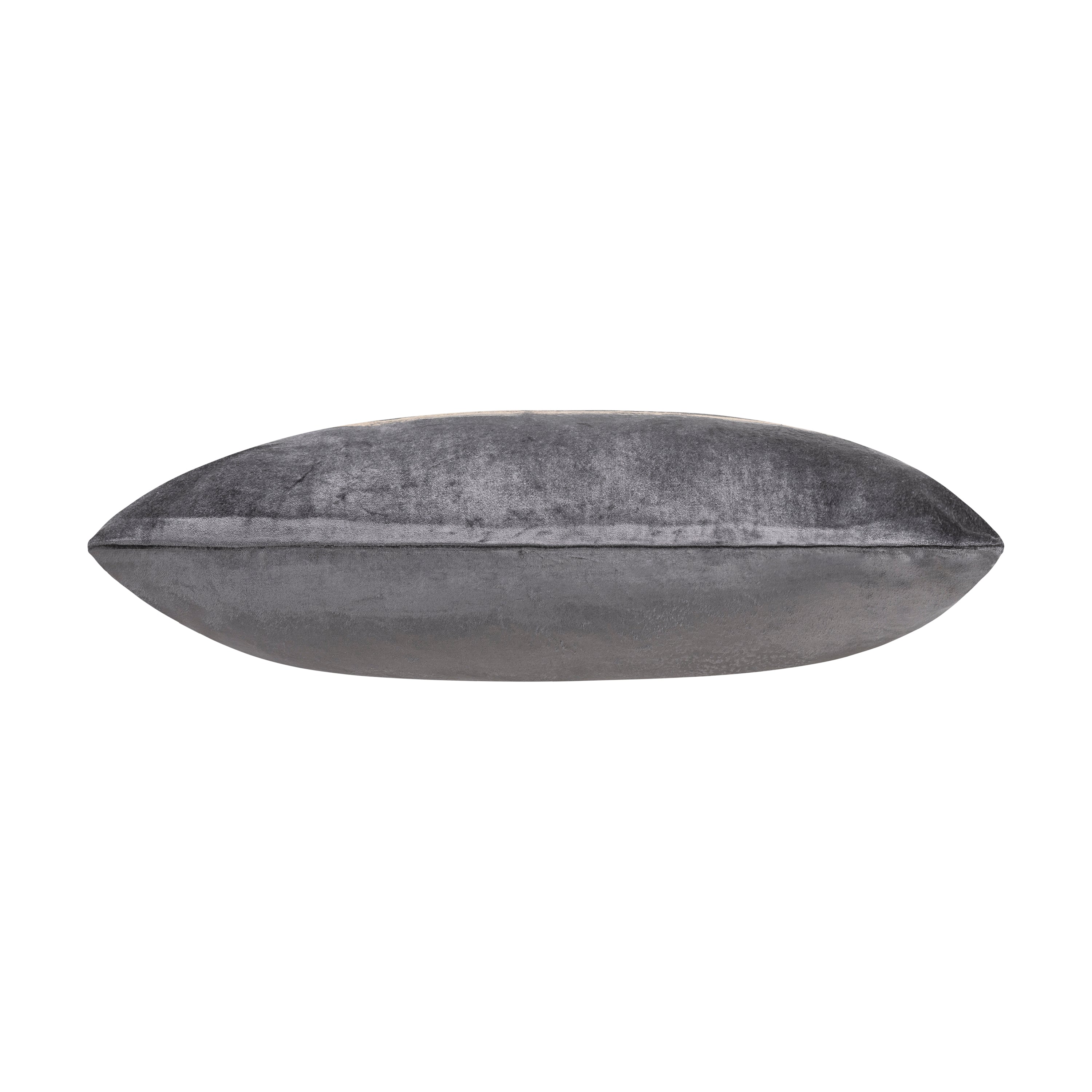 Inspire Me! Home Decor Leyla Charcoal Gold Pillow