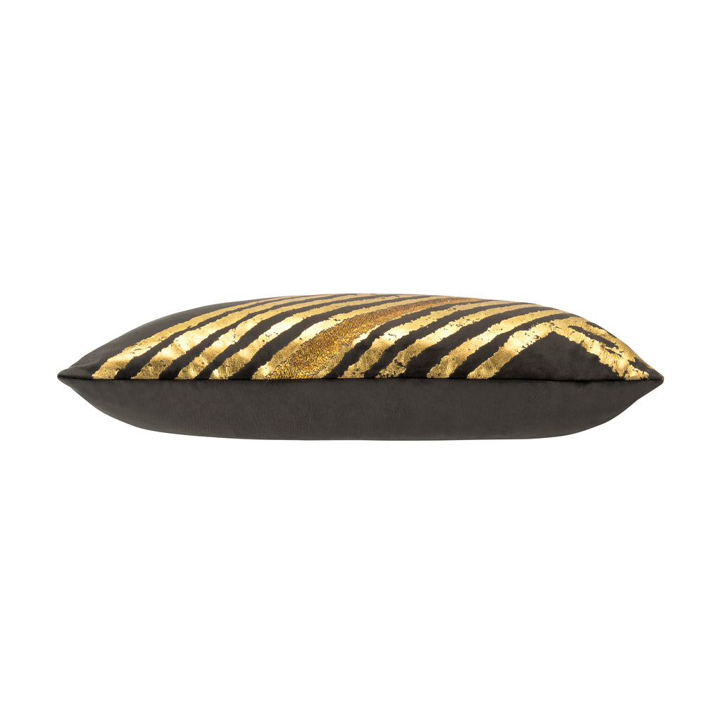 Inspire Me! Home Decor Zara Lumbar Charcoal Pillow